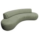 Ver imagem 2 de Divã Recamier Celeste Curvo Sala Estar Luxo 200cm Bouclé