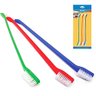 Escovas de Dente Cachorro e Gato Dupla Cabo Longo - 3 Unidades Cores Chalesco - 3