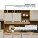 Ver mais imagens de Armário para Cozinha 13 Portas 2 Gavetas Ágata Bege/Cinamomo/Off White