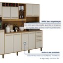 Ver imagem 5 de Armário para Cozinha 13 Portas 2 Gavetas Agata