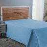 Lençol Cama King 100% Algodão sem Elástico Percal 300 Fios Hotel Pousada:azul Bebe - 2
