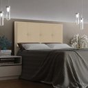 Ver imagem 4 de Cabeceira Casal Queen Cama Box 160cm para Quarto Ametista Suede Bege M11 - D’Rossi