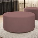 Ver imagem 2 de Puff Redondo Orgânico para Living 90cm Lola W01 Suede Rosê - Lyam Decor
