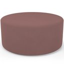 Ver imagem 1 de Puff Redondo Orgânico para Living 90cm Lola W01 Suede Rosê - Lyam Decor