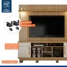 Estante Home para TV até 60 Polegadas com LED 2 Portas Esparta Espresso Móveis - 5