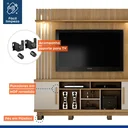 Ver imagem 5 de Estante Home para TV até 60 Polegadas com LED 2 Portas Esparta Espresso Móveis