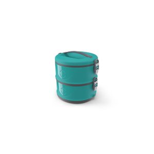 Marmita Térmica Organizador 2 Divisórias Milão Duplo Verde