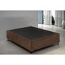 Base Cama Box Casal Suede Marrom 40x138x188 - 2