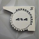 Ver imagem 4 de Mãos Francesas de Prateleira 20cm Desenho Roda 4x4 Decorativa Branca Aço