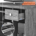 Ver imagem 6 de Escrivaninha System System Valdemóveis 1 Gaveta 91cm Cinamomo