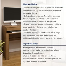 Mesa para Computador Escrivaninha com Armário Office - 15