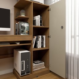Mesa para Computador Escrivaninha com Armário Office - 10