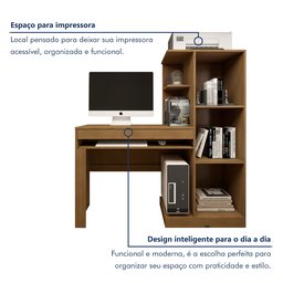 Mesa para Computador Escrivaninha com Armário Office - 10