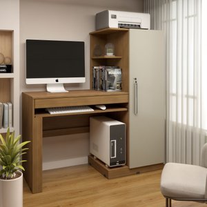 Mesa para Computador Escrivaninha com Armário 