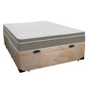 Ver imagem 3 de Cama Box Baú Casal Suede + Colchão Sereneprime Molas Ensacadas 138x188x69 Bege