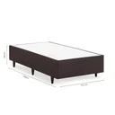 Ver imagem 2 de Base Box Idea Solteiro 79x198x39cm Marrom