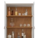Ver imagem 6 de Cristaleira 4 Portas para Sala de Estar 50519 Off White Cedro Dcasa