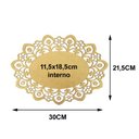 Ver imagem 2 de Kit com 6 Molduras em Mdf Oval Lisa Margarida Tamanho:30x21,5cm Cod:kitplm003