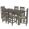 Conjunto Mesa de Jantar Retangular Itália Wengue e 6 Cadeiras Itália Wengue - Straub Web - 1