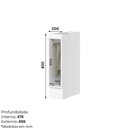 Ver imagem 7 de Armário Porta Toalha Americana Henn 20 Cm com Tampo para Balcão