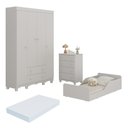 Ver imagem 2 de Quarto Infantil Completo com Minicama Montessoriana e Colchão Incluso Dengo Multimóveis MP4897 Off