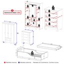 Ver imagem 4 de Quarto Infantil Completo com Minicama Montessoriana e Colchão Incluso Dengo Multimóveis MP4897 Off