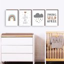 Ver imagem 4 de Kit 4 Quadros Decorativos Quarto de Bebê 30x40cm