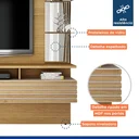 Ver mais imagens de Estante Home para TV Até 65 Polegadas 2 Portas Miami Valdemóveis