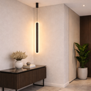 Ver imagem 6 de Luminária Teto Pendente 60cm Barra 24w Led 3 Cores Lustre Metálico Oval Gimpo Kjdd-l-015:preto