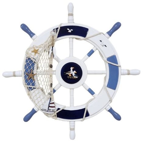 Timão em Madeira C/resina 61 Cm - Enfeite Decorativo de Parede