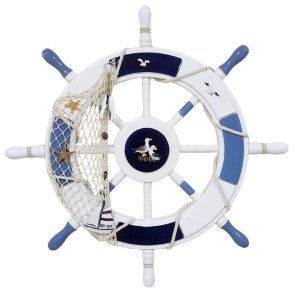 Timão em Madeira C/resina 61 Cm - Enfeite Decorativo de Parede