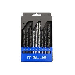 Jogo 9 Brocas Furadeira Para Metal Madeira Alvenaria 5 6 8 - 5