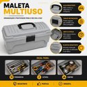 Ver imagem 5 de Maleta Plástica Organizadora Ferramentas Pesca Costura Color Standard Cinza e Preto Yeet