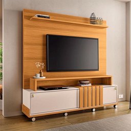 Estante Home Theater Ambiente Bold Cinamomo Off White - Hb Móveis - 1