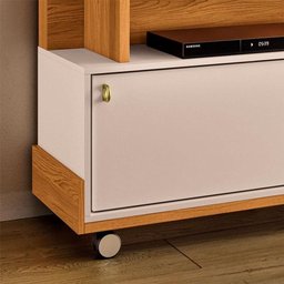 Estante Home Theater Ambiente Bold Cinamomo Off White - Hb Móveis - 5