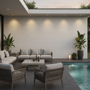 Ver mais imagens de Revestimento Tijolinho Brick de Concreto - White Mineral M²