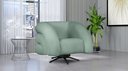 Ver imagem 4 de Poltrona Micheli 94cm Base Reclinável Veludo: Acqua