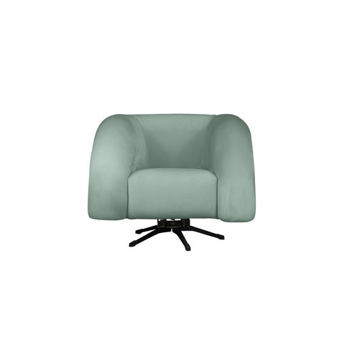 Poltrona Micheli 94cm Base Reclinável Veludo: Acqua
