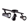 Luminária de Teto Spot Trilho Direcionável Octa 3 Lâmpadas Praia Litoral E27 Bivolt:Preto/110V/220V - 1