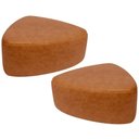 Ver imagem 1 de Kit 2 Puffs Decorativo Orgânico para Sala de Estar Living Trizza W01 Couríssimo Canela - Lyam Decor