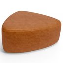 Ver imagem 5 de Kit 2 Puffs Decorativo Orgânico para Sala de Estar Living Trizza W01 Couríssimo Canela - Lyam Decor