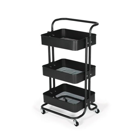 Carrinho Multiuso Organizador 3 Prateleiras em Ferro