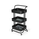 Ver imagem 1 de Carrinho Multiuso Organizador 3 Prateleiras em Ferro