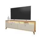 Ver imagem 2 de Rack Dubai para Tv 75 Polegadas com Led Pés em Madeira Maciça