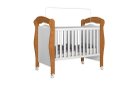 Ver imagem 2 de Berço Mini Cama Pimp 3 em 1 com Suporte para Véu e Rodízios Cor Nature/branco Ja
