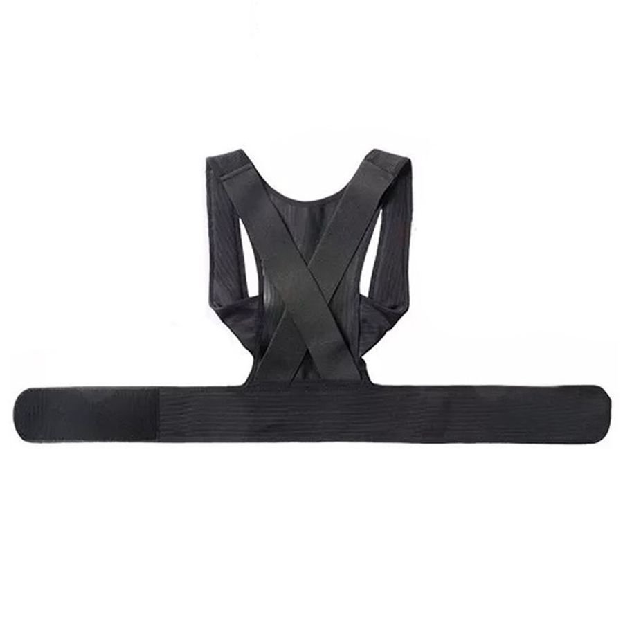 Corretor Colete Tipo X Cinta Postural Preto Coluna Costa Tamanho:p