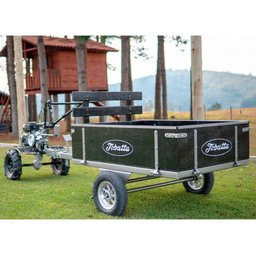 Carreta Basculante Tobatta para Motocultivadores 1300 R8 Preta MAQUINAFORT - 2