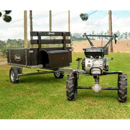 Carreta Basculante Tobatta para Motocultivadores 1300 R8 Preta MAQUINAFORT - 4