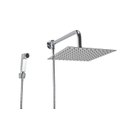 Ver imagem 1 de Ducha Chuveiro Inox 304 25x25 Cm com Ducha Manual em Abs