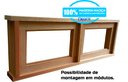 Ver imagem 4 de Janela Basculante Vitrô 40x60x14 Cm para Um Vidro Eucalipto Neonx